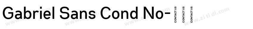 Gabriel Sans Cond No字体转换